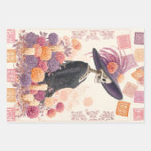 La Catrina Skeleton Lady Day of the Dead Decoupage Geschenkpapier Set (Vorderseite 2)