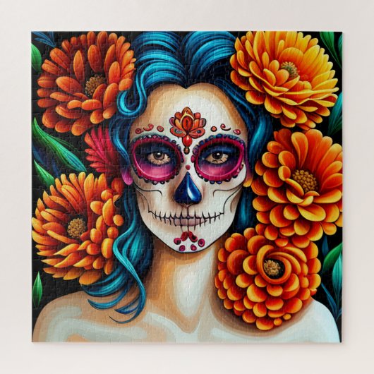 La Catrina Tag der Toten Puzzle (Vertikal)