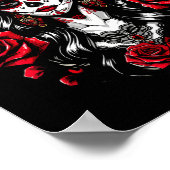 La Catrina Women Dia De Los Muertos Latina Cinco D Poster (Ecke)