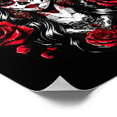 La Catrina Women Dia De Los Muertos Latina Cinco D Poster (Ecke)