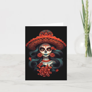 La Catrina Zucker-Schädel-Tag der Regierungsbehörd Karte