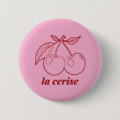 La cerise pin button (Vorderseite)