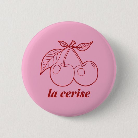 La cerise pin button (Vorderseite)
