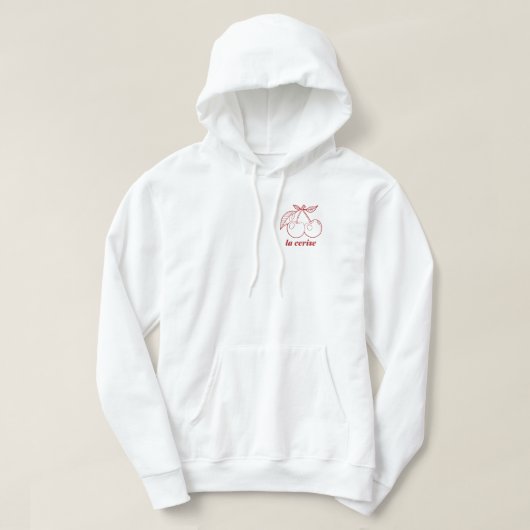 La cerise pin hoodie (Design vorne)