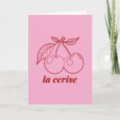 La cerise pin karte (Vorderseite)