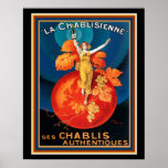 La Chablisienne Art Deco Poster 16 x 20<br><div class="desc">Farbige Art Deco Printwerbung für La Chablisienne 16 x 20. Erhältlich in kleinerer Größe.</div>