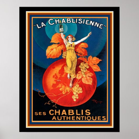 La Chablisienne Art Deco Poster 16 x 20 (Vorne)