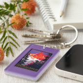 La Chaine De der Montblanc Vintages PosterEurope Schlüsselanhänger (Vorderseite rechts)