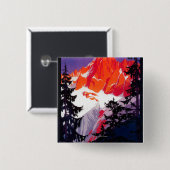 La Chaine De Mont-Blanc Vintag PosterEurope Button (Vorne & Hinten)