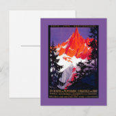 La Chaine De Mont-Blanc Vintag PosterEurope Postkarte (Vorne/Hinten)