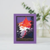 La Chaine De Mont-Blanc Vintag PosterEurope Postkarte (Stehend Vorderseite)