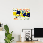 La Chaine Simpson Cycles Lautrec Vintage Poster Ad (Heimbüro)