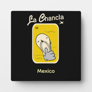 la Chancla yellow  Fotoplatte