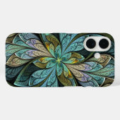 La Chanteuse Glace Türkis abstrakt Case-Mate iPhone Hülle (Rückseite (Horizontal))