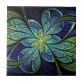 La Chanteuse IV abstraktes beflecktes Glas-Muster Fliese (Vorderseite)