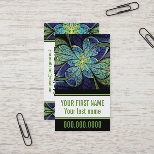 La Chanteuse IV Personal Business Card Visitenkarte (Vorderseite/Rückseite Beispiel)