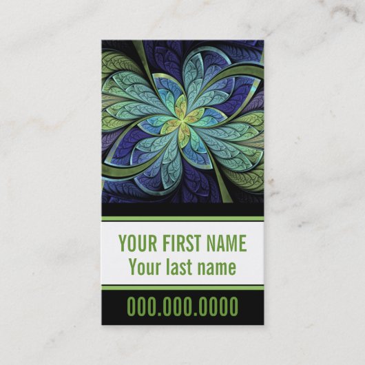 La Chanteuse IV Personal Business Card Visitenkarte (Vorderseite)