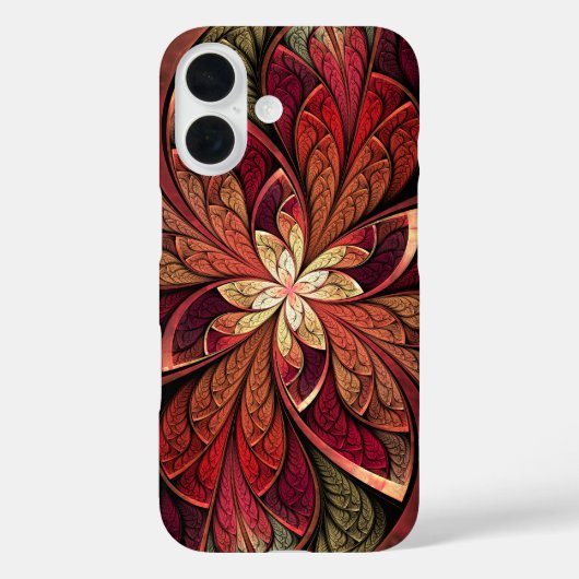 La Chanteuse Rouge Red Abstrakt Pattern Case-Mate iPhone Hülle (Rückseite)