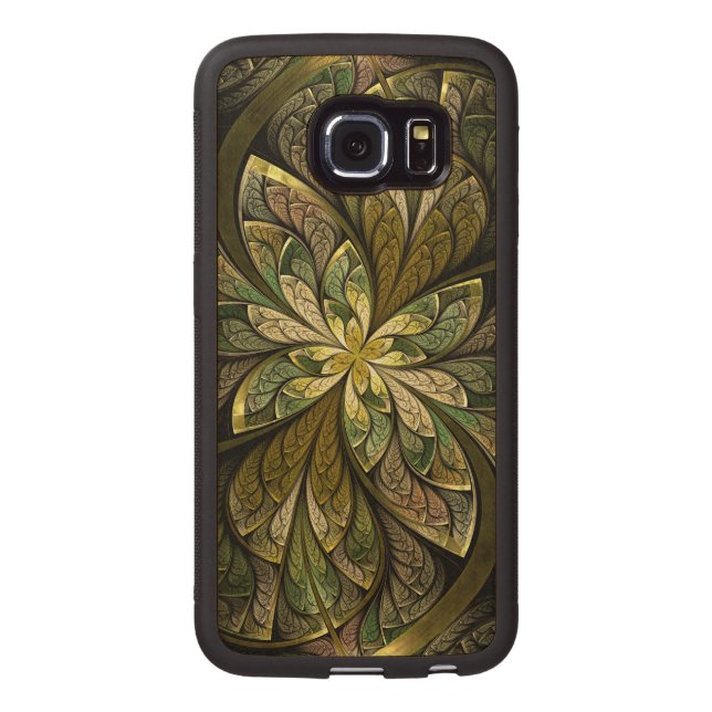 La Chanteuse Vert Carved Samsung Galaxy S6 Edge Holzhülle (Rückseite)