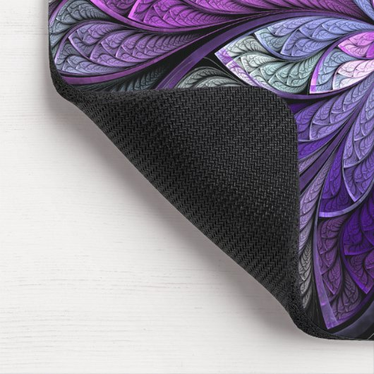 La Chanteuse Violett Mausunterlage Mousepad (Ecke)