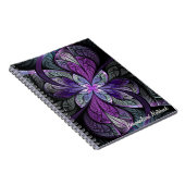 La Chanteuse Violett personalisiertes Notizbuch Notizblock (Rechte Seite)
