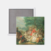 La Chasse, 18. Jahrhundert Magnet (Vorderseite/Rückseite)