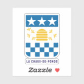 La Chaux-de-Fonds Wappen, Schweiz Aufkleber (Blatt)