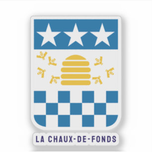 La Chaux-de-Fonds Wappen, Schweiz Aufkleber