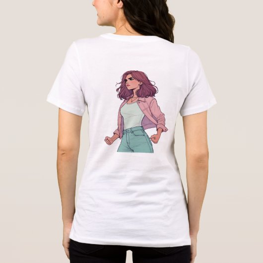 LA CHICA BRAVA T - SHIRT - FIERCE LATINA ZURÜCK (Rückseite)
