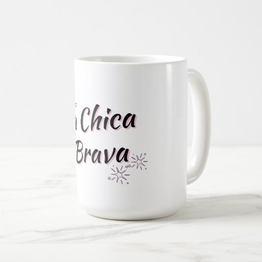 LA CHICA BRAVA - TASSE - "FIERCE GIRL" (VorderseiteRechts)