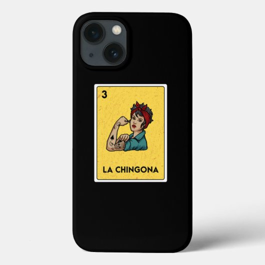 La Chingona Mexican Lottery Bingo Game Card Player Case-Mate iPhone Hülle (Rückseite)