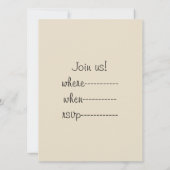 La Chola Mona Lisa Mexikanisch Einladung (Rückseite)