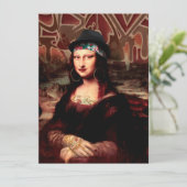 La Chola Mona Lisa Mexikanisch Einladung (Stehend Vorderseite)
