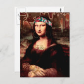 La Chola Mona Lisa Mexikanisch Postkarte (Vorne/Hinten)