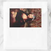 La Chola Mona Lisa Mexikanisch Rechteckiger Aufkleber (Tasche)