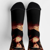 La Chola Mona Lisa Mexikanisch Socken (Oben)