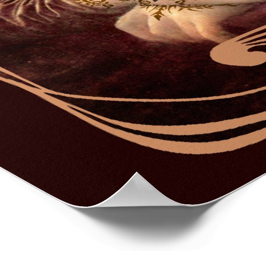 La Chola Mona Lisa Poster (Ecke)