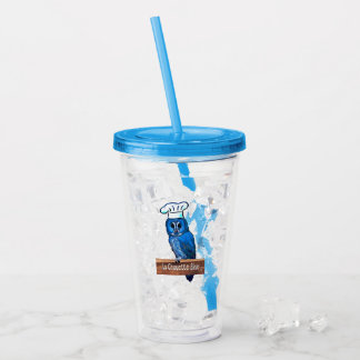 La Chouette Bleue Café Acryltrinkbecher