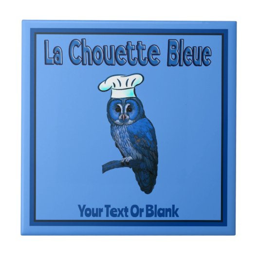 La Chouette Bleue Café Fliese (Vorderseite)