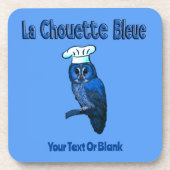 La Chouette Bleue Café Getränkeuntersetzer (Vorderseite)