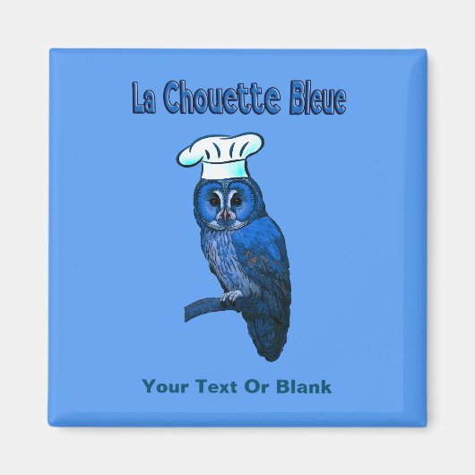 La Chouette Bleue Café Magnet (Vorne)