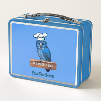 La Chouette Bleue Café Metall Brotdose
