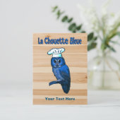 La Chouette Bleue Café Postkarte (Stehend Vorderseite)