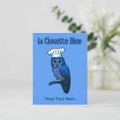 La Chouette Bleue Café Postkarte (Stehend Vorderseite)