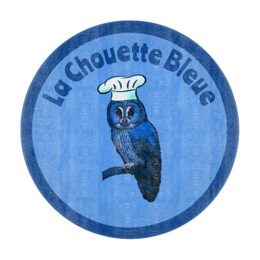 La Chouette Bleue Café Schneidebrett (Vorderseite)