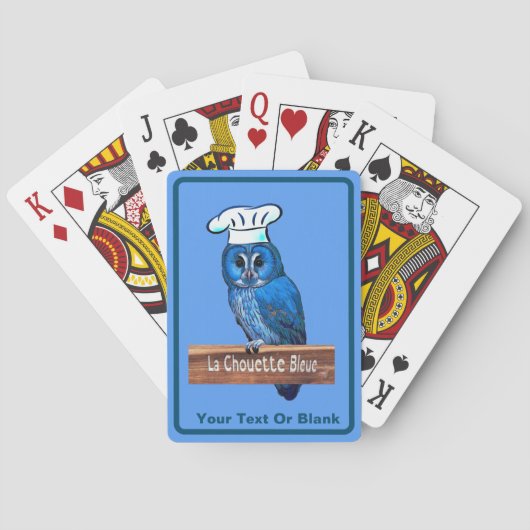 La Chouette Bleue Café Spielkarten (Rückseite)