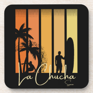La Chucha Spanien Surfen Strand Getränkeuntersetzer