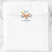 La Chupacabra Runder Aufkleber (Tasche)
