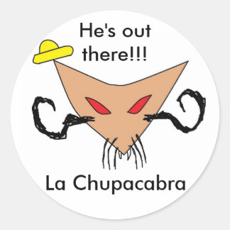 La Chupacabra Runder Aufkleber