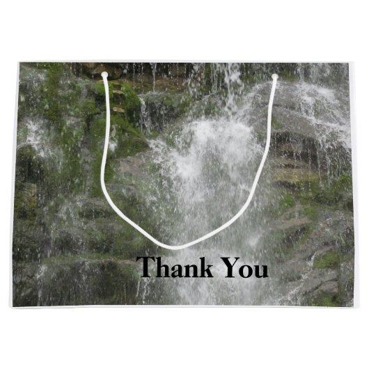 La Chute Wasserfall im Forillon Nationalpark Große Geschenktüte (Vorderseite)